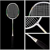 Senston 2 Pieces Graphite Shaft Badminton Racket Isometric Head Low Drag view 6