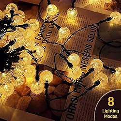Solar String Lights, COOLAPA 80 Led 46 FT Warm