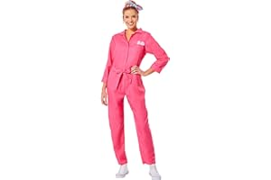 InSpirit Designs Barbie Pink Coverall/Utility Adult Costume