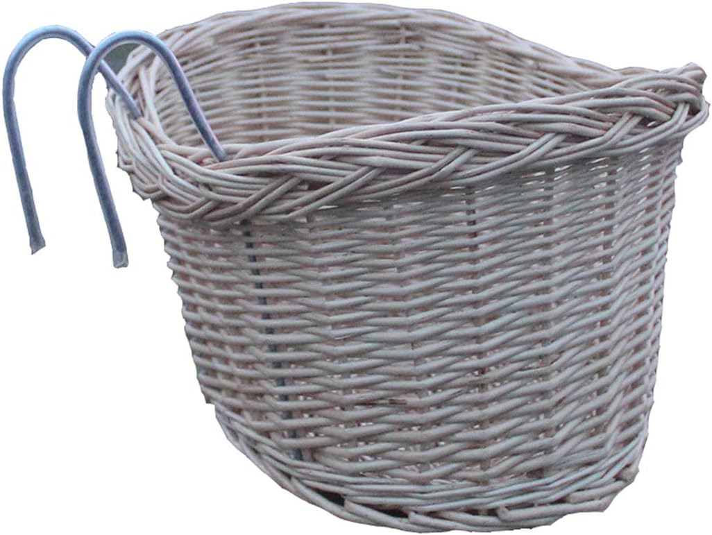 HQPCAHL Cesta para Bicicletas Mimbre Mimbre Entre Los Dedos Cesta De