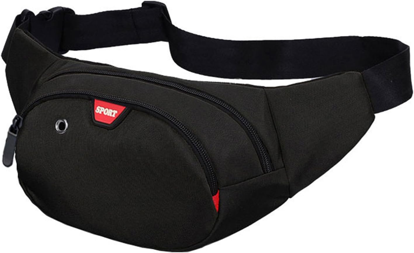 Yooluan Waterproof Bum Waist Bag 3 Zip Pockets Travel Hiking Outdoor Sport Bum Bag Holiday Money Hip Pouch pack