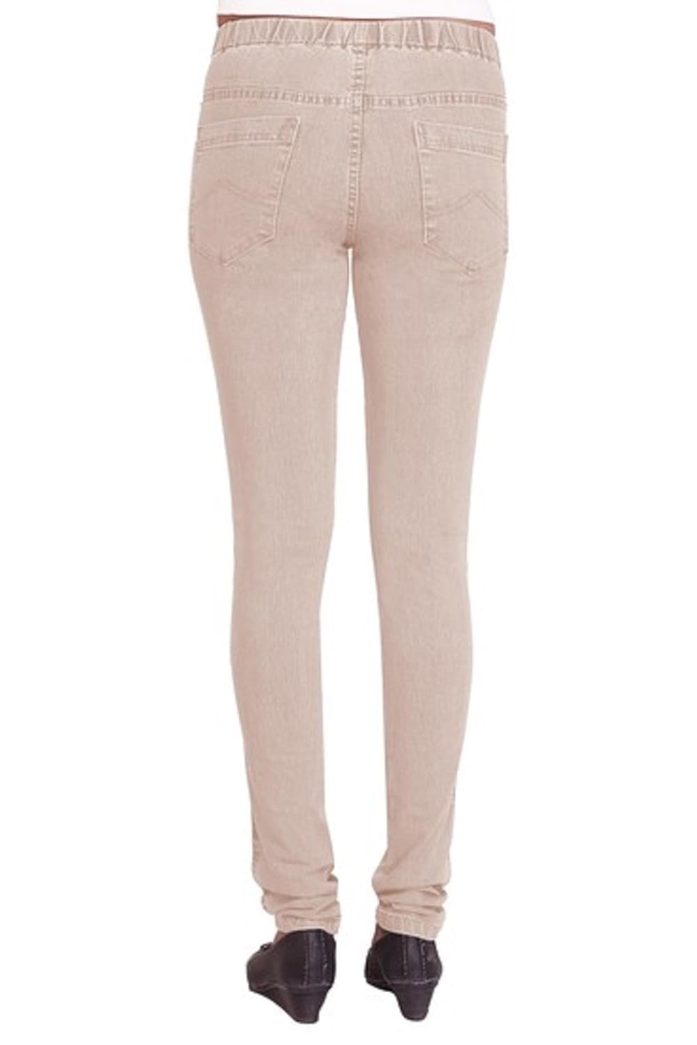 adbucks silky cotton lycra stretchable womens jeggings (pack of 2)