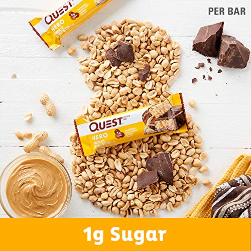Chocolate Peanut Butter Hero Quest Nutrition Protein Bar, High Protein