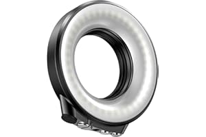 STARBEA Seafrogs Underwater Ring Light Waterproof 130ft/40M White Red Blue Camera Fill Lights with Ball Adapter, Optical Fiber Cable for Sony, Canon, Olympus Camera, Underwater Housing (SL-108)