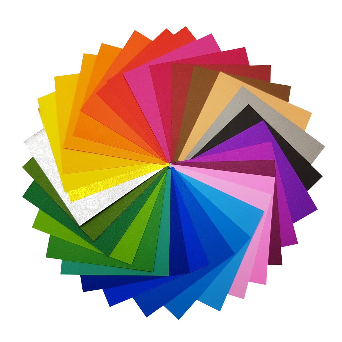 101 Sheets Coloured Paper, 3x3 Origami Paper Double Sided 80 gsm 31 colour paper for Folding Paper, Origami Cranes, Scrapbook Paper ,card stock