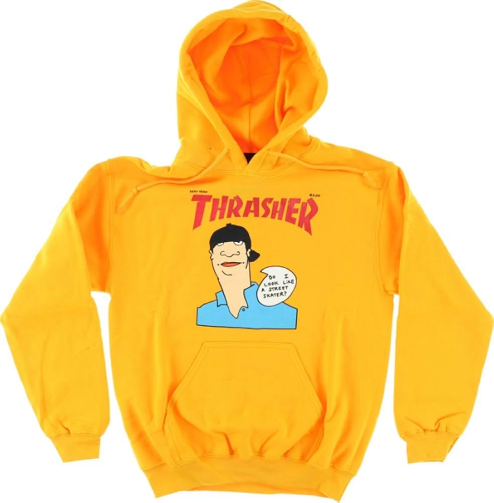 Amazon.com : Thrasher Gonz Cover Hooded Sweatshirt [Large] Gold : Clothing