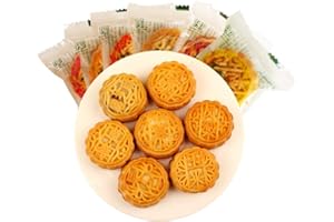 Helenou666 Chinese Traditional Mid-Autumn Day Festival Food Mooncakes Various Fruit Flavor and Five Kernels around 20pcs 17.6oz (fruit flavor mixed)