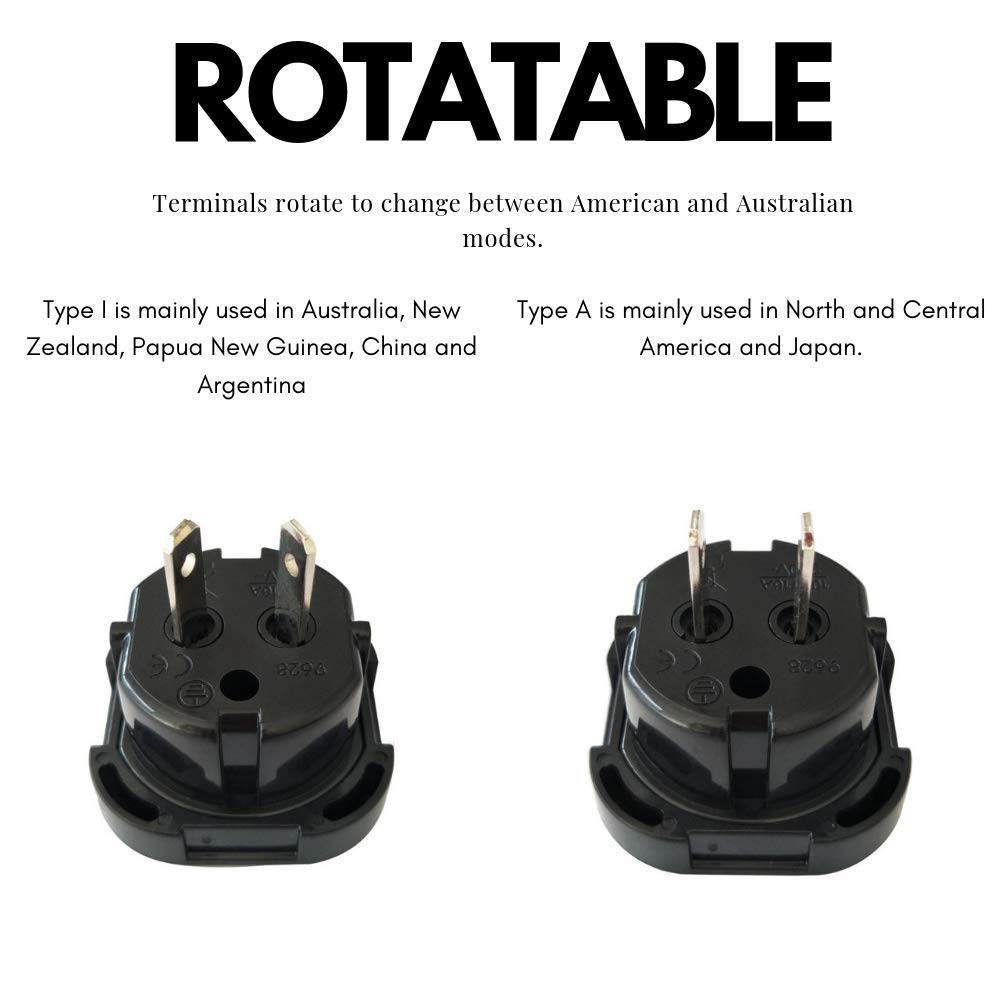 Travel Power Plug Adaptor for US Australia Canada Mexico Thailand