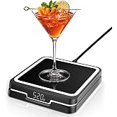 Kiddush Cups&amp;Sets KAVAZ Smart Cocktail Maker with LED Pour Guidance, Black | App-Controlled Drink Mixing Assistant,3000+ Cocktail Recipes,Smart Coaster for Home Bar, Cool Gadget Gift for Men Dad Husband