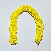 Czech 11/0 Glass Seed Beads - 12 String Hanks, Yellow Color (Yellow)