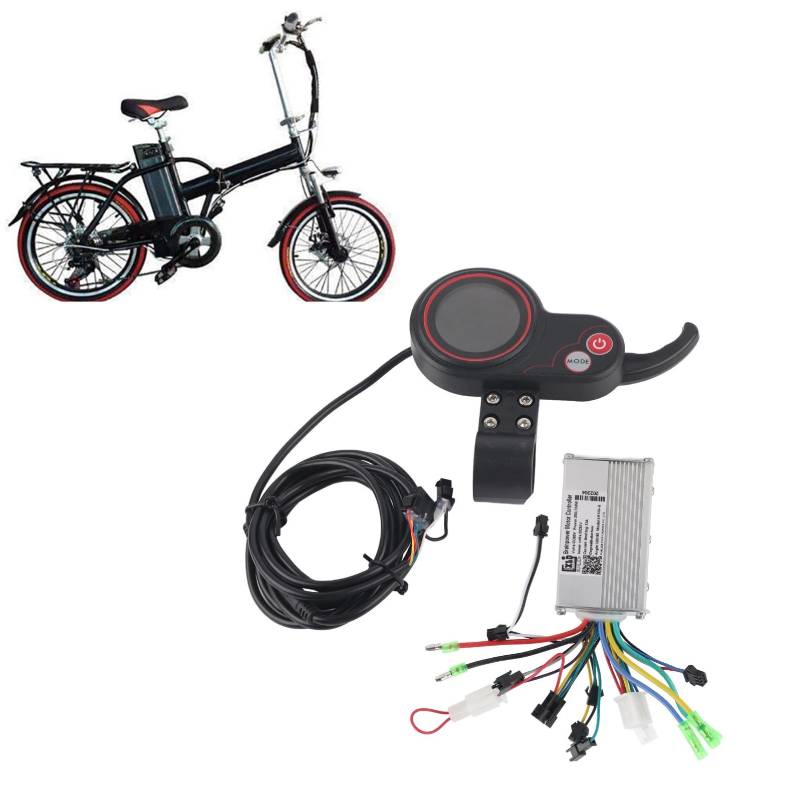 EIMSOAH Eletric Scooter Controller with LCD Display Control Panel,48V 250/350W Electric Bike Motor Brushless Controller for Electric Bike Scooter 48V (48V 250/350W color screen dual-mode