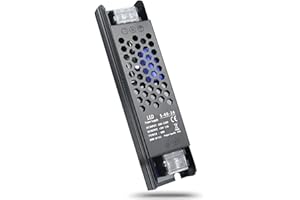 LED Driver 24V Power Supply, 2.5A 60W Switching Power Supply Adapter, 110-250V AC to 24V DC Converter, LED Transformer for LE