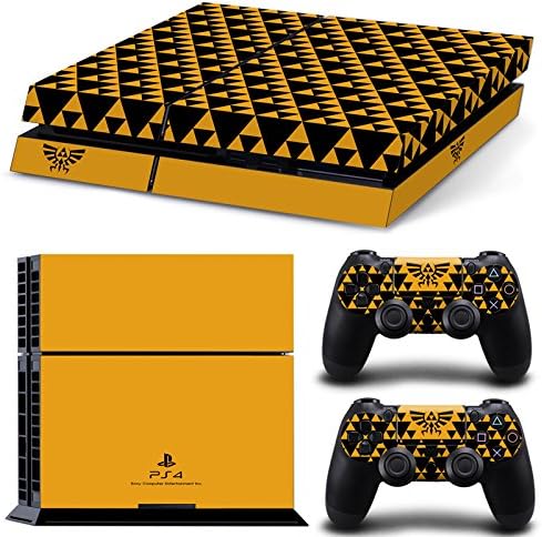 Qkonsole PS4 Skin Triforce Vinyl Skin Sticker Decal Sticker PlayStation 4 – Matte