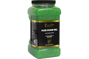 FOOTSPA FOOT SPA - Exfoliating Scrub Gel, 128 Oz - Manicure, Pedicure and Body Exfoliator Infused with Aloe Vera and Salicylic Acid - Glow, Polish, Smooth and Moisture Skin - Bulk, Refill Gallon