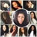Curly Human Hair Full Lace Wigs 130% Density Brazilian Loose Deep Curly Wig for Black Women Natural Color 14 inch
