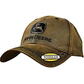 John Deere Toddler Kids Oilskin Cap-Brown-Os