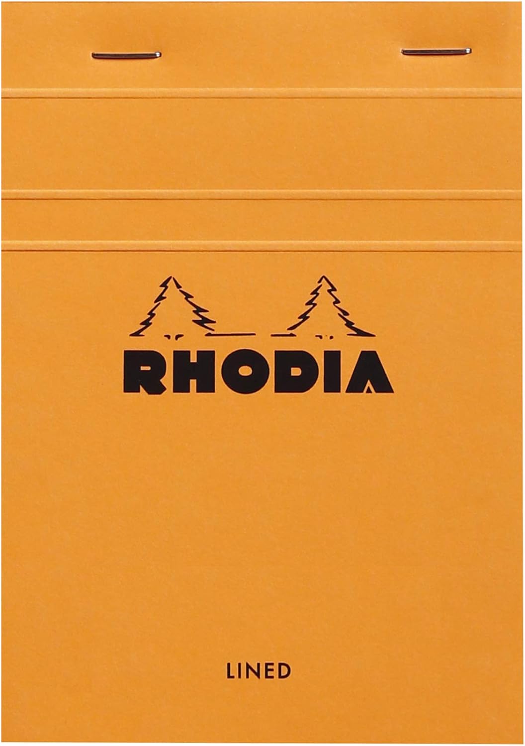 RHODIA 13600C, Stapled Notepad N°13 Orange, A6, Lined, 80 Detachable Sheets, White Clairefontaine Paper 80 g/m, Soft