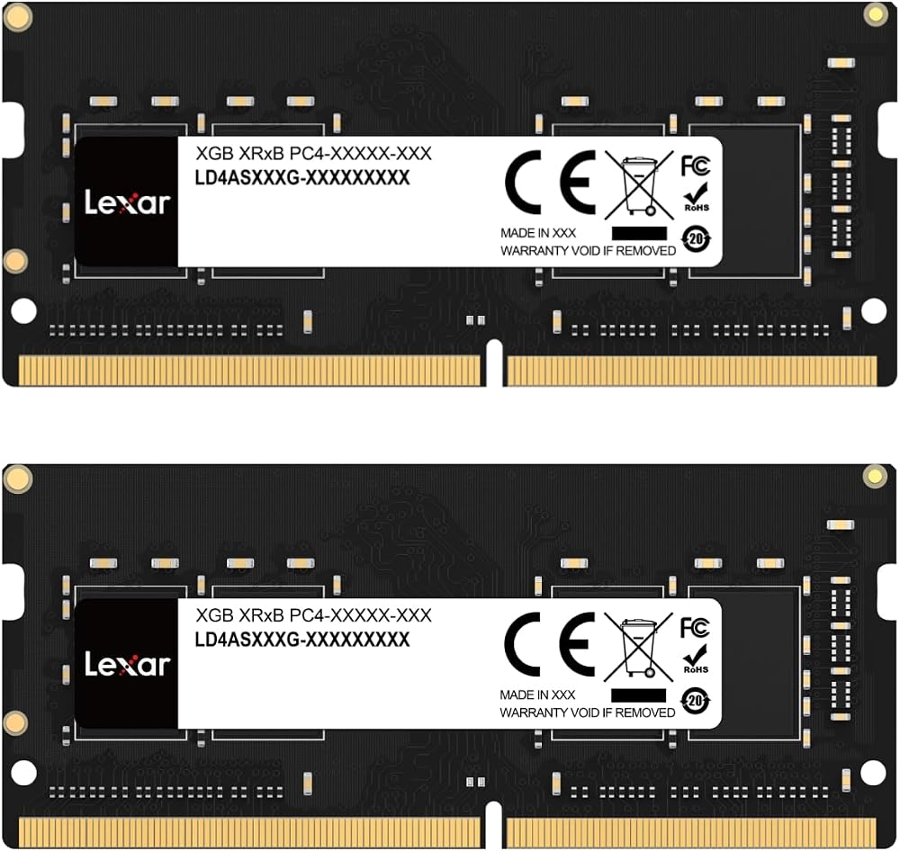 Lexar 16GB DDR4 SODIMM Kit 2x8GB 3200MHz 260-Pin Laptop RAM