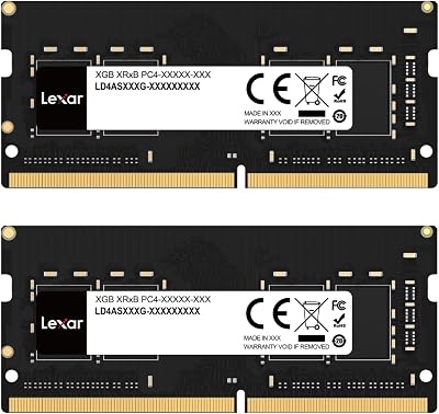 Lexar 16GB DDR4 SODIMM Kit 2x8GB 3200MHz 260-Pin Laptop RAM