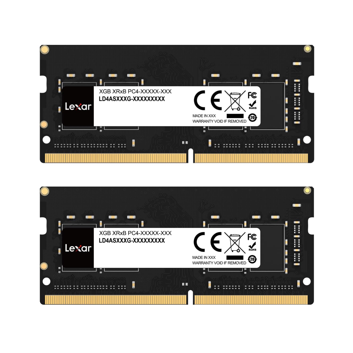 Lexar SODIMM DDR4 RAM 16 GB Kit (2x16GB), 3200 MHz DRAM, 260-Pin DDR4 SODIMM Laptop-Speicher, Hochleistungs SO-DIMM, PC Laptop Computerspeicher (LD4S16G32C22ST-BGD)
