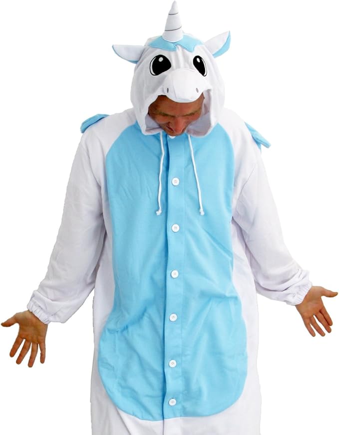 Blue Unicorn Onesie Small Amazon.co.uk Clothing
