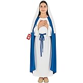 fun shack Virgin Mary Costume for Girls, Mary Costume for Kids, Christmas Costumes Kids, Nativity Costumes Girls