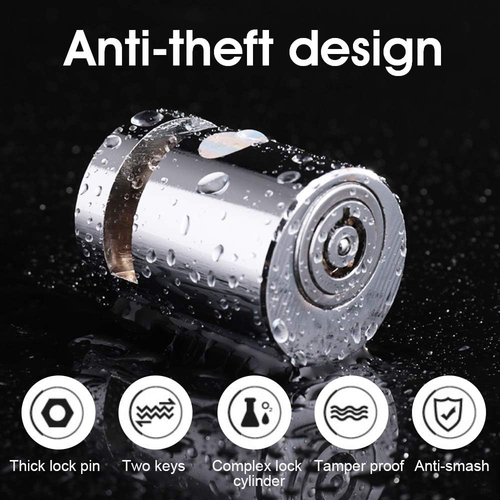 QUCUMER Disc Brake Lock Zinc Alloy Security Disc Wheel Lock with 2 Keys Mini AntiTheft Heavy