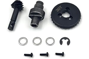 Overdrive Bevel Gear Set 30T/8T for 1/10 RC Crawlers, Differential Gear Compatible with Axial AR44 / AR45 & Capra Currie F9 A