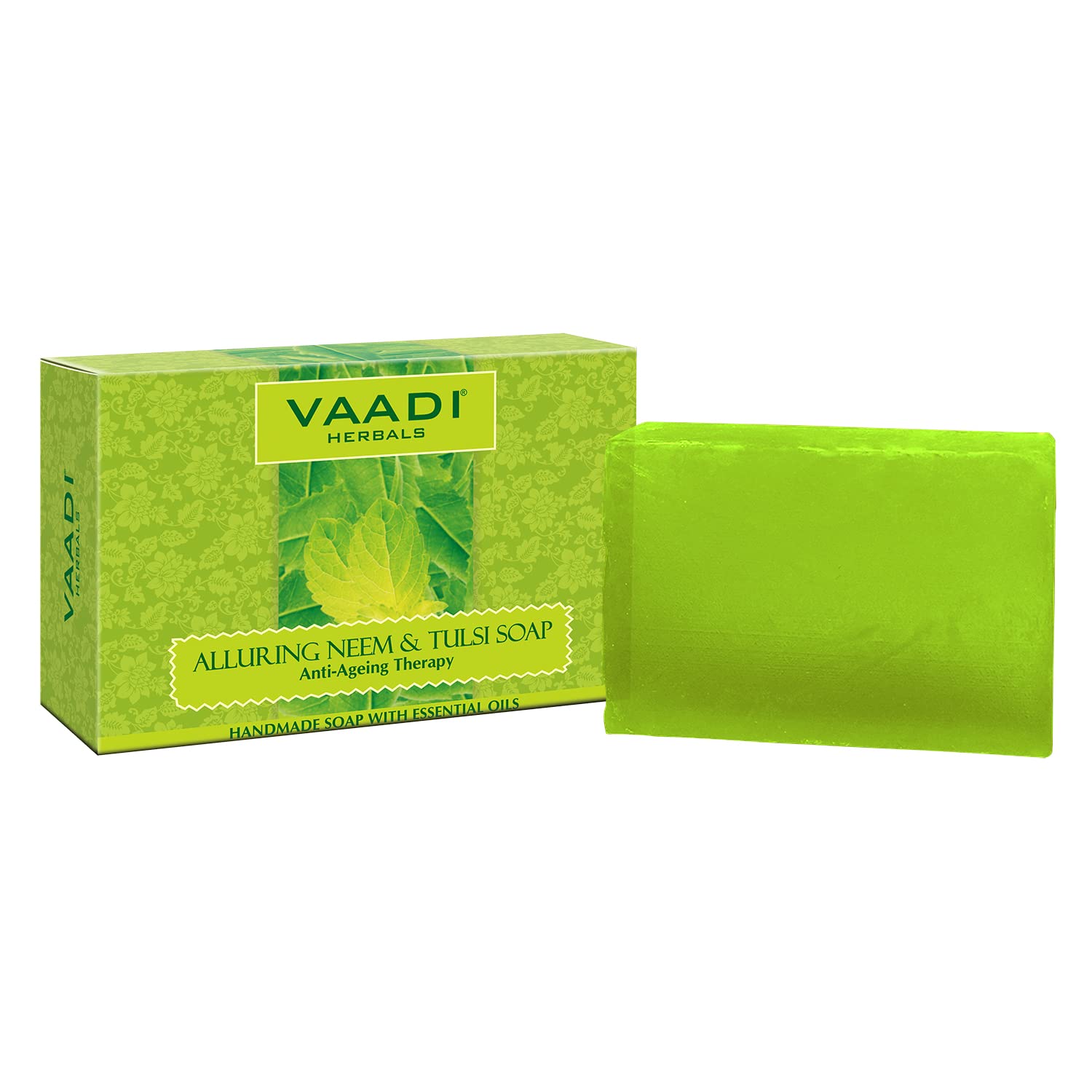 Vaadi Herbal Alluring Neem & Tulsi Soap Anti Agging Therapy 75g (Pack of 3)