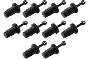 10 Pairs Plastic Ball Socket Speaker Grill Pegs Kit For DIY For Audio Cabinet Mounting, Black Grille Guides Accessories For H