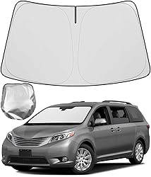 BIBLOZ Car Windshield Sun Shade for Toyota Sienna