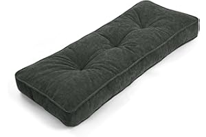 Focuprodu Bench Cushion 42x16. Soft and Breathable Window Seat Cushions Indoor. Non-Slip and Durable Bench Seat Cushion.(42x16, Dark Gray)