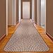 House, Home and More Skid-Resistant Carpet Runner - Praline Brown - 6 Feet X 27 Inches