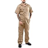 Kolossus Coveralls for Men Short Sleeve - Blended - Work Jumpsuit Men