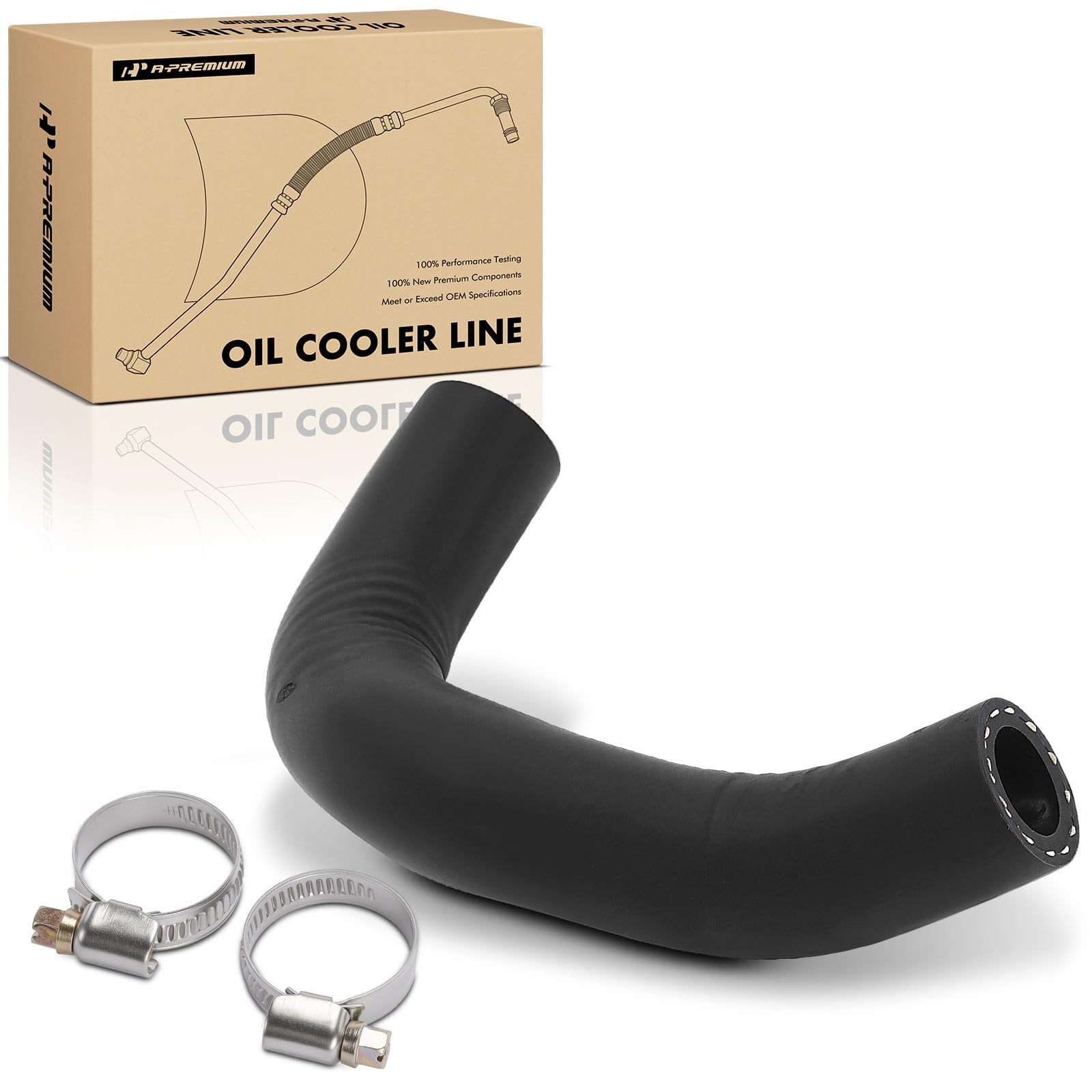 Photo 1 of A-Premium Inlet Engine Oil Cooler Line Hose Assembly Compatible with Chevrolet Cruze 2011-2015, Cruze Limited 2016, Sonic 2012-2020, Trax 2013-2021 & Buick Encore 2013-2021, L4 1.4L, Upper