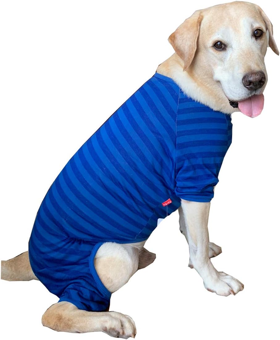 dog clothes for large dogs on 6 Blue Large Dog Clothes Dog Pajamas Soft Flexible Breathable Summer Dog Jumpsuit Costume Apparel For