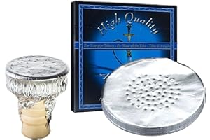 ZEBRA SMOKE Pierced Hookah Foil 100 Pcs NEW Hooka Shisha Precut Foils (Large)