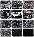 WONBURY 12PCS Headwear Headband Wrap Scarf UV Versatile Seamless Cool Lightweight Sports & Casual for Outdoor Climbing Camping Sports Fitness Hiking Rid (5PCS-Skull-1)