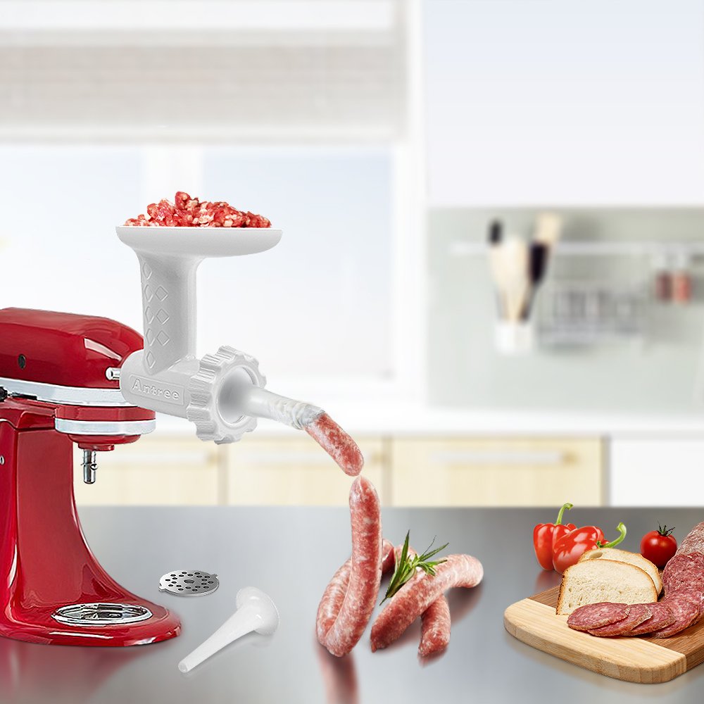 Antree Food Grinder and Sausage Filler Tube Attachment for KitchenAid