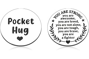 GGOJAGST Get Well Soon Gifts Token for Women Men After Surgery Anxiety Relief Items Inspirational Pocket Hug Breast Cancer Survivor Gifts for Female Male Friends Birthday Christmas Gifts for AA Stress Relief