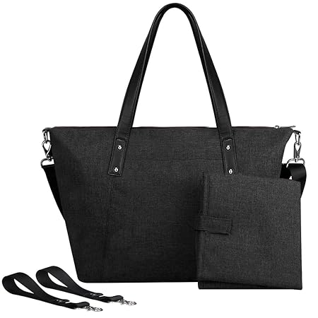 S-Zone?Baby?Windel?Gro?e?Tasche?Handtasche?Anti?Wasser?mit?Wickelauflage?und?Stroller?Straps