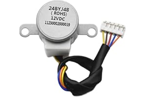 NUHFUFA 24BYJ48 Pendulum Wind Blade Synchronous Motor 1/1.5HP 12V DC Stepping Sweeping Wind Motor for AUX Air Conditioner Hanging Machine Accessories