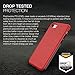 iPhone 8 iPhone 7 Case, Patchworks ITG Level Case in [Red] Rough Side Texture Grip Drop Protection Anti-Fingerprint Matte Surface Slim Fit Solid Case for iPhone 8 (2017) iPhone 7 (2016)