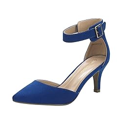 DREAM PAIRS Kitten Heel Low Heel for Women Closed