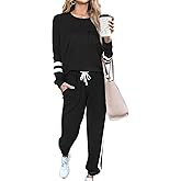 RUBZOOF Lounge Sets for Women 2 Piece Travel Sweatsuits Fall Outfits Loungewear Matching Clothing Set 2025 S-3XL