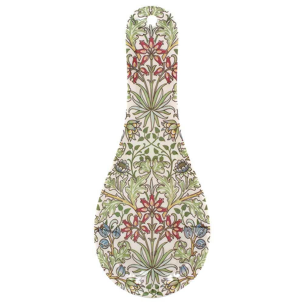 Lesser & Pavey Hyacinth Spoon Rest for Kitchen & Home | Lovely British Designed Spoon Holder for Kitchen Accessories | Heat Resistant Spoon Rest for All Types of Spoons - William Morris