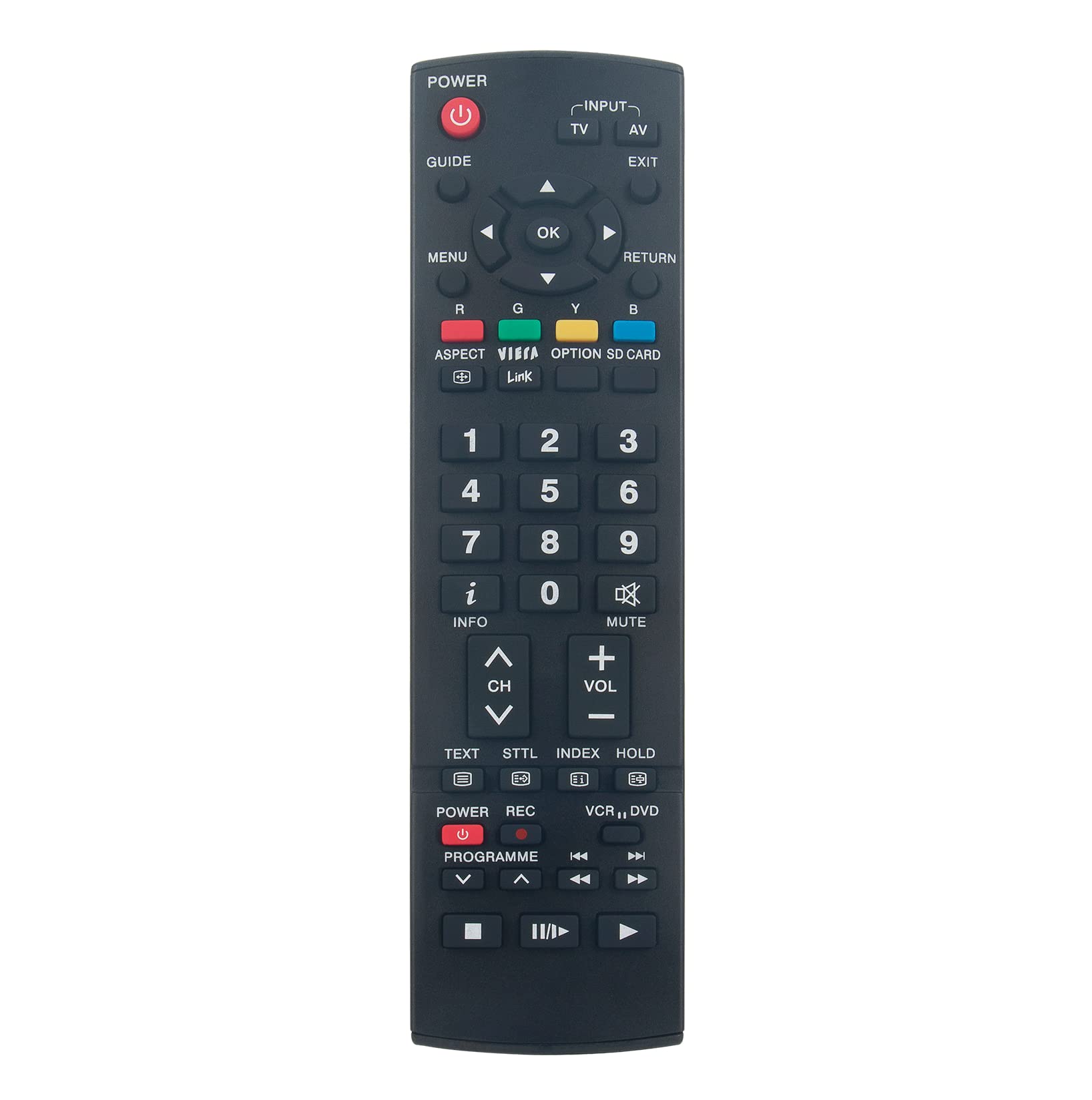 AULCMEET N2QAYB000228 Replace Remote fit for Panasonic 4K OLED Smart TV TH-42PX8A / TH-42PX80A/TH-42PX70A / TH-42PX7A / TH-50PX70A TH-46PZ800A /TH-50PZ800A/ TX-26LXD70A / TX-32LXD70A /TX-37LZD800A