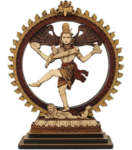 Beeld, Shiva Nataraja en Ganesha - 15 cm - Brons - Catawiki