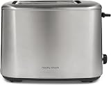Morphy Richards Equip 2 Slice Toaster 800W Defrost Reheat Wide Slots Brushed view 1