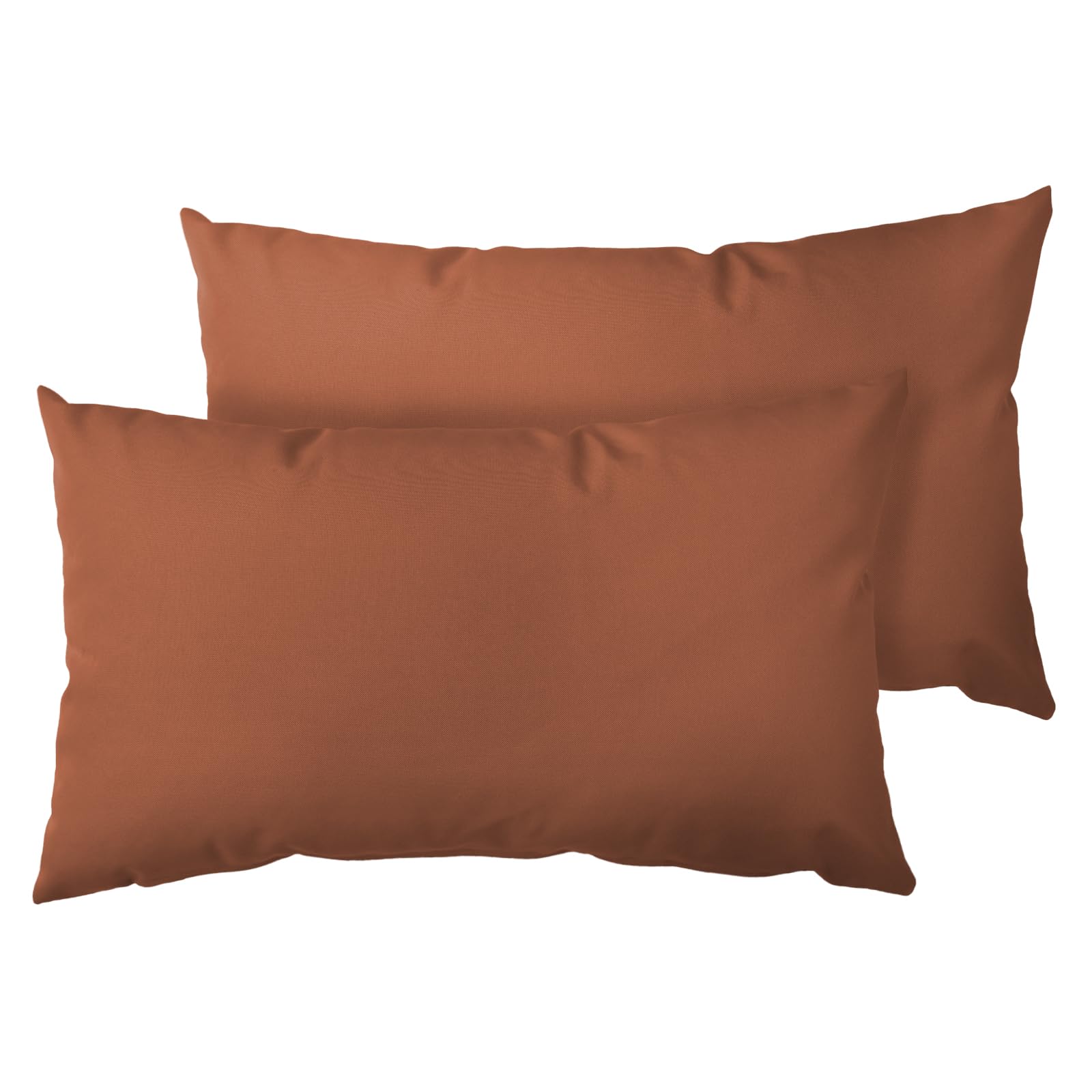 Photo 1 of Metliv Outdoor Lumbar Pillows 12x20, Waterproof & Sunproof, Heavy-Duty TPU Lined, All-Weather Decorative Rectangular Pillows for Patio Garden Poolside Furniture, Red